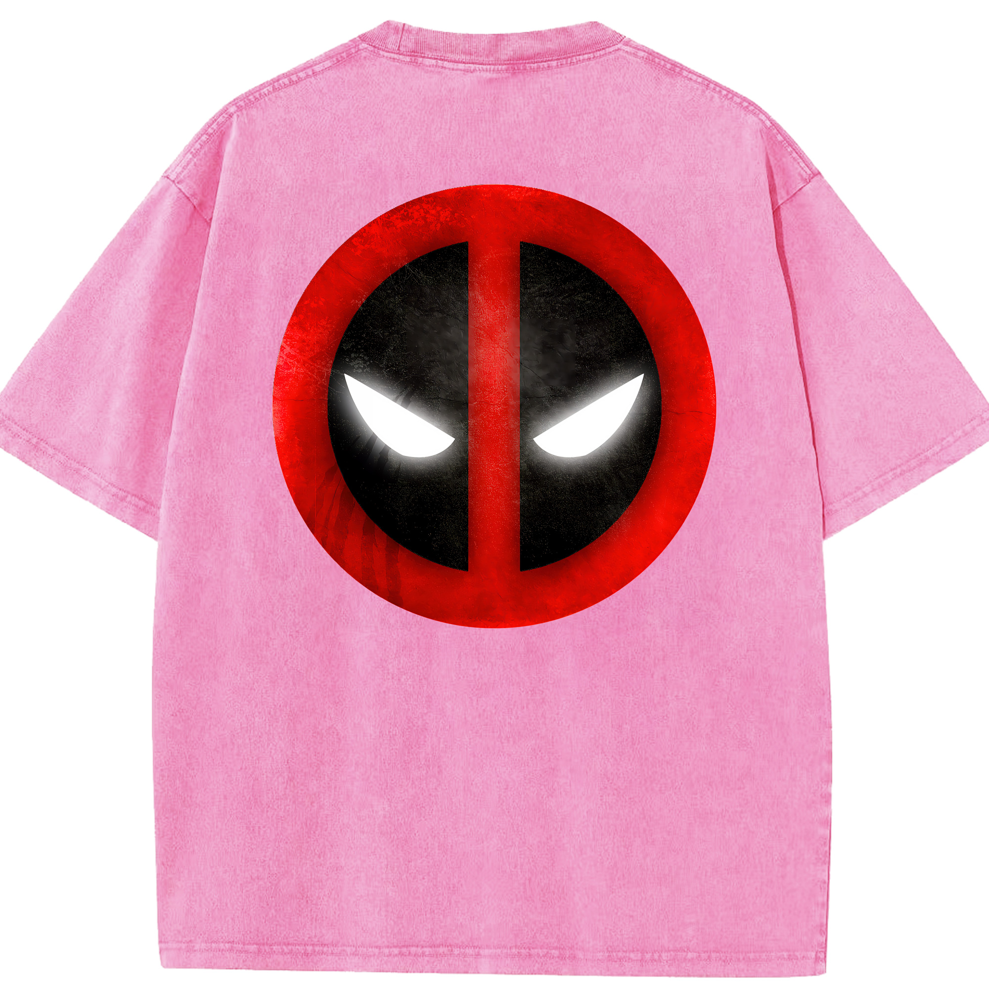 （画像用） Deadpool デッドプール 綿100% ヴィンテージ風 半袖Tシャツ（背面プリント）